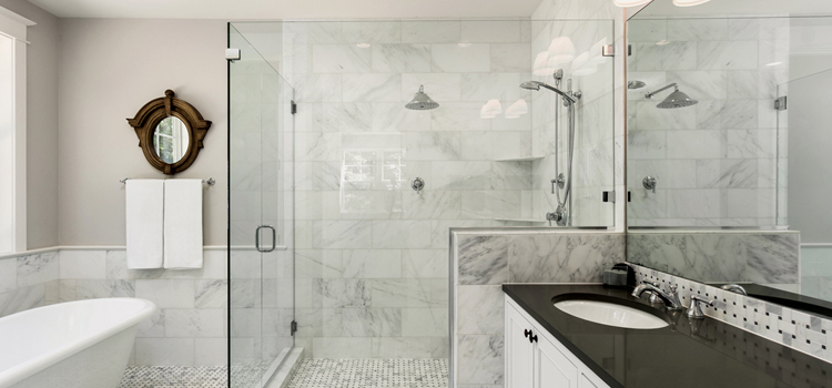 bathroom shower door installation in Colton